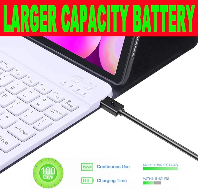 Keyboard Case for Samsung Galaxy Tab 10 FE Plus 13.1inch, S10 FE+ Smart Keyboard Case Magentic Keyboard Cover with S-Pen Holder, Pink