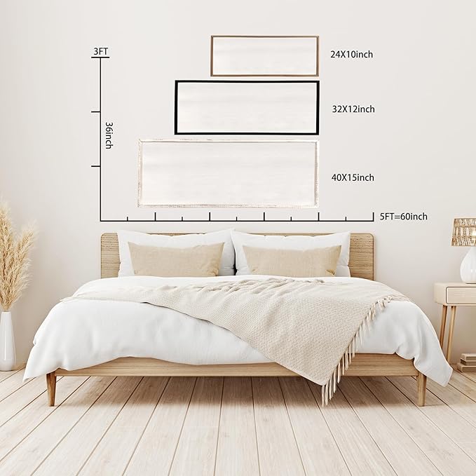 Bless the Food Before Us Sign Wall Decor 40"X15" Large Farmhouse Dining Room Wall Decor Framed Wood Rustic Home Wall Art Kitchen Decoration (Black)