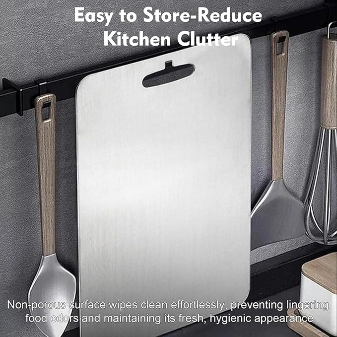 Titanium Cutting Board - 2 pack Titanium Cutting Boards for Kitchen,Double Sided Titanium Cutting Mat,Non Stick Chopping Board Easy to Clean（9.25 * 12.99in）