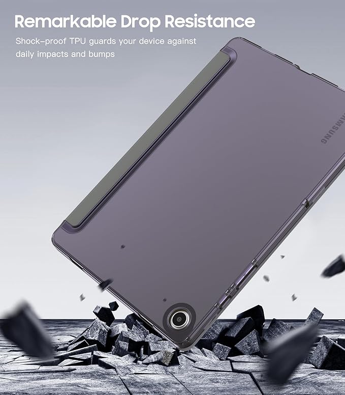TiMOVO Case for Samsung Galaxy Tab A9+/A9 Plus 11" 2023, Slim Soft TPU Translucent Frosted Back Protective Cover for Galaxy Tab A9+ Tablet SM-X210/X216/X218, Auto Wake/Sleep, Space Gray