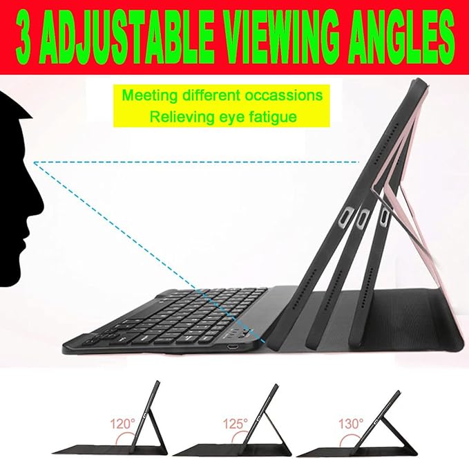 Keyboard Case for Samsung Galaxy Tab 10 FE Plus 13.1inch, S10 FE+ Smart Keyboard Case Magentic Keyboard Cover with S-Pen Holder, Black