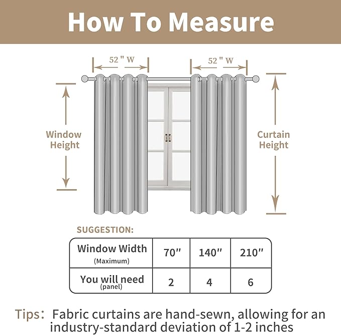 LAMIT Linen Blended Curtains 72 inch for Bedroom, Linen Textured Light Filtering Drapes Bronze Grommet Boho Neutral Panels for Farmhouse/Living Room, 2 Panels, 52 x 72 Inch, Cream