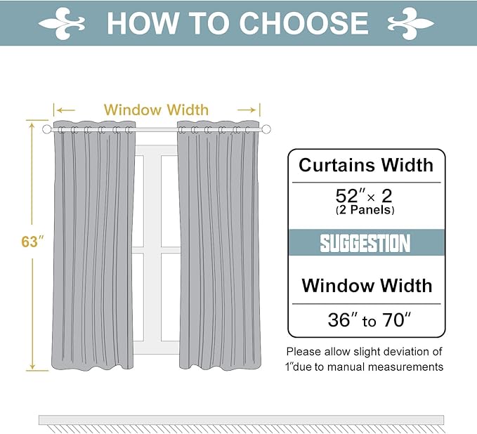 ChrisDowa Grommet Room Darkening Curtains for Bedroom and Living Room - 2 Panels Set Thermal Insulated Blackout Curtains (Pink, 52W x 63L)