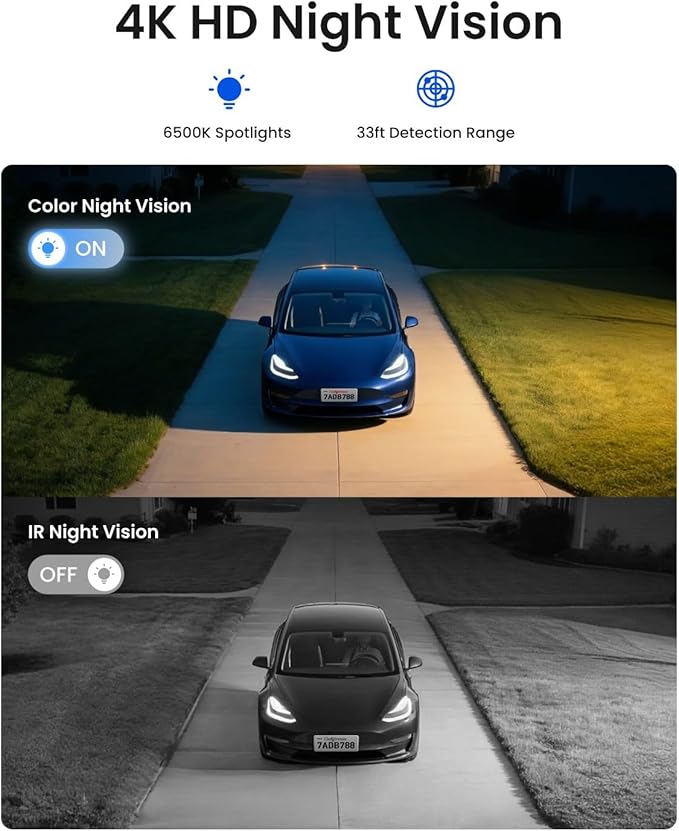 REOLINK 4K 4G LTE 360° Cellular Security Camera Wireless Outdoor +128G SD Card - 2Pack, No WiFi Solar Powered, SIM Card Included, 8MP Color Night Vision, Local/Cloud Storage, Go PT Ultra+Solar Panel 2
