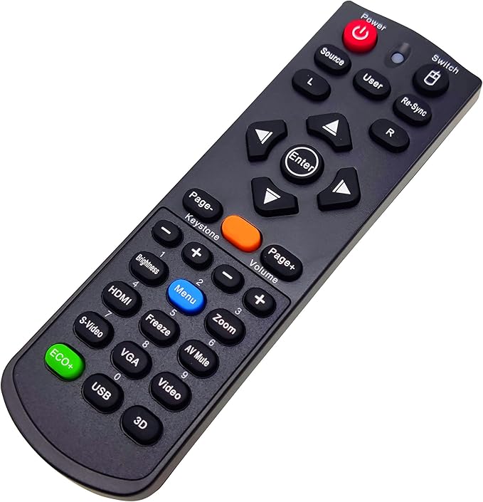 BR-5043N Projector Remote Control for Optoma DS328 DS330 DW326e DX326 DX328 DX330 DX5100 EH501 EW420 GT760 GT760A H100 H180X S302 S303 W303 W303ST W501 X301 X302 X303 X305ST X501