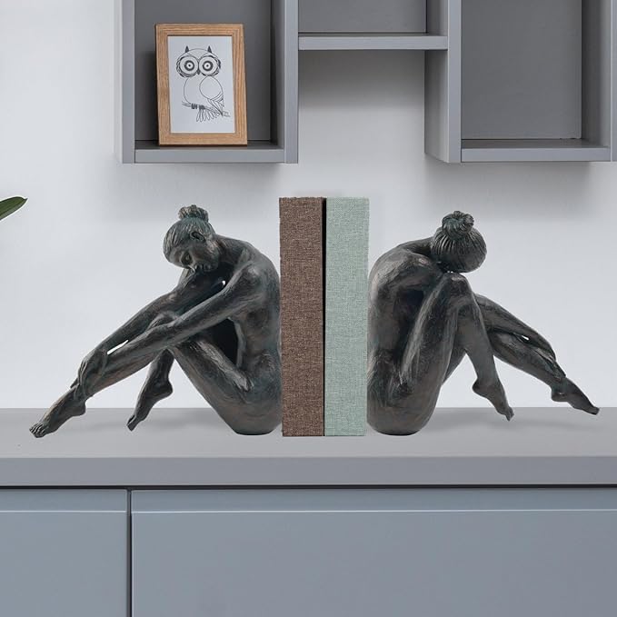 Guichifun Yoga Dancer Statue Home Decoration - Resin Bronze Sculpture Modern Creative Home Garden Statue Handicrafts Art Ware Home Décor Office Room or Outdoor Garden Gifts 10.25 x 4.25 x 8.75 Inch
