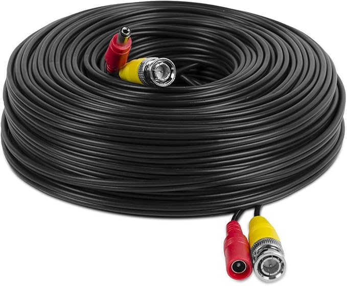Amcrest 4K Security Camera Cable 150FT BNC, All-in-One Video & Power for HDCVI, HDTVI, Analog, DVR