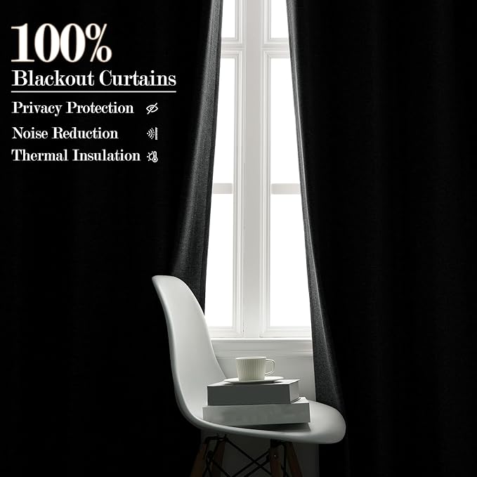 Full Blackout Privacy Curtains, 240 Inch Extra Wide Linen Blend Drapes, Pinch Pleat Window Drapery for Room Divider Storage/Space Room Separation, 1 Panel, W 240" x L 96", Mid Grey