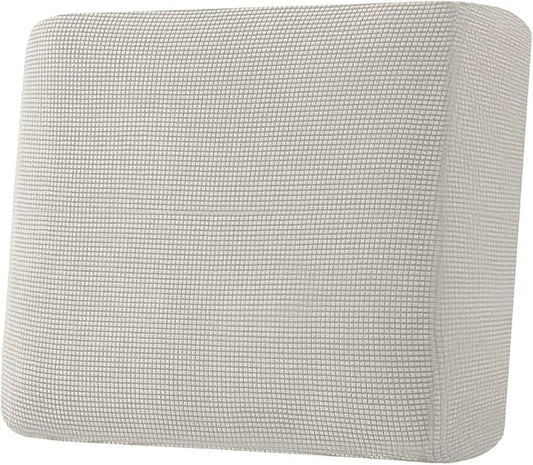 H.VERSAILTEX Super Stretch Individual Seat Cushion Covers Sofa Covers Couch Cushion Covers Slipcover Sets Thick Jacquard Textured Twill Fabric (1 Piece Chair Cushion Cover, Island Fossi)