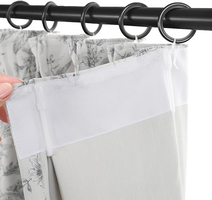 Pinch Pleated Vintage Floral Curtains - Room Darkening Drapes for Bedroom Living Room.2 Panels,52 Inches Wide 92 Inches Long
