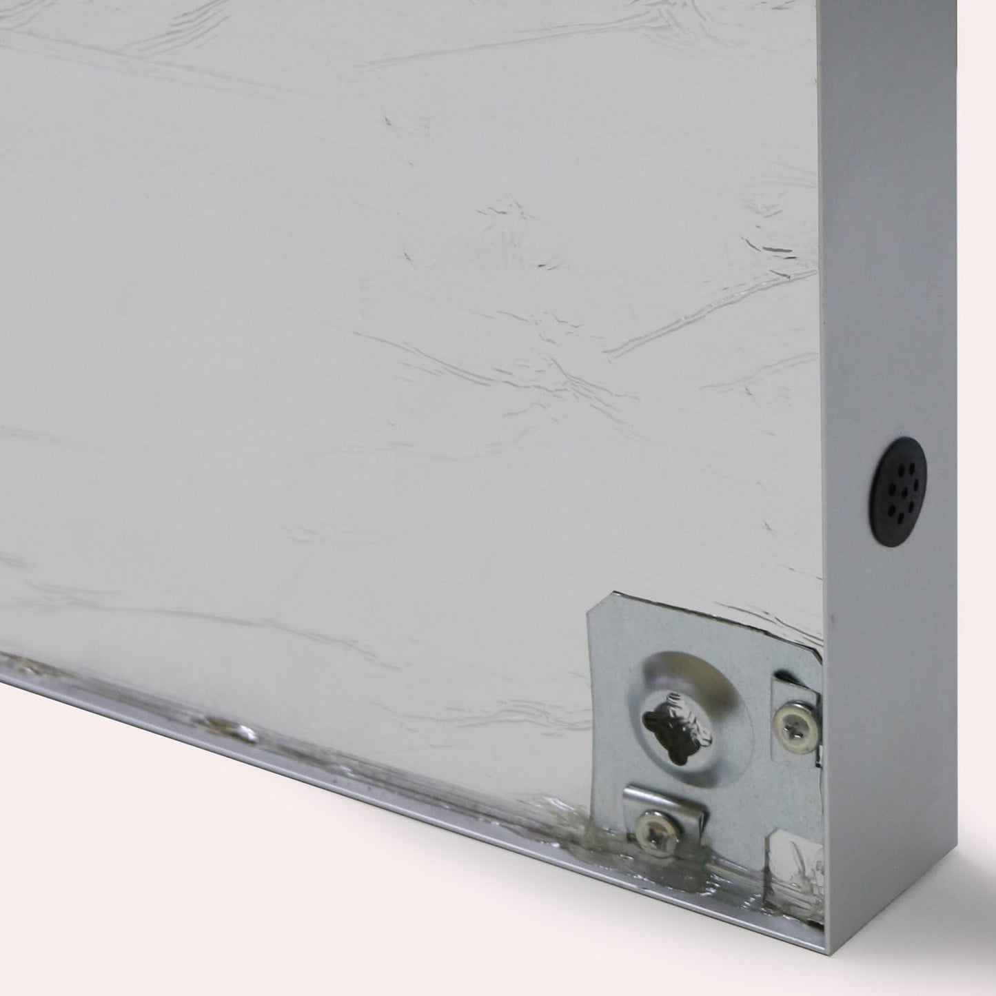 Ghent 36"x24" 1-Door Outdoor Enclosed Vinyl Bulletin Board, Shatter Resistant, with Lock, Satin Aluminum Frame - Ivory (PA13624VX-185), Made in The USA