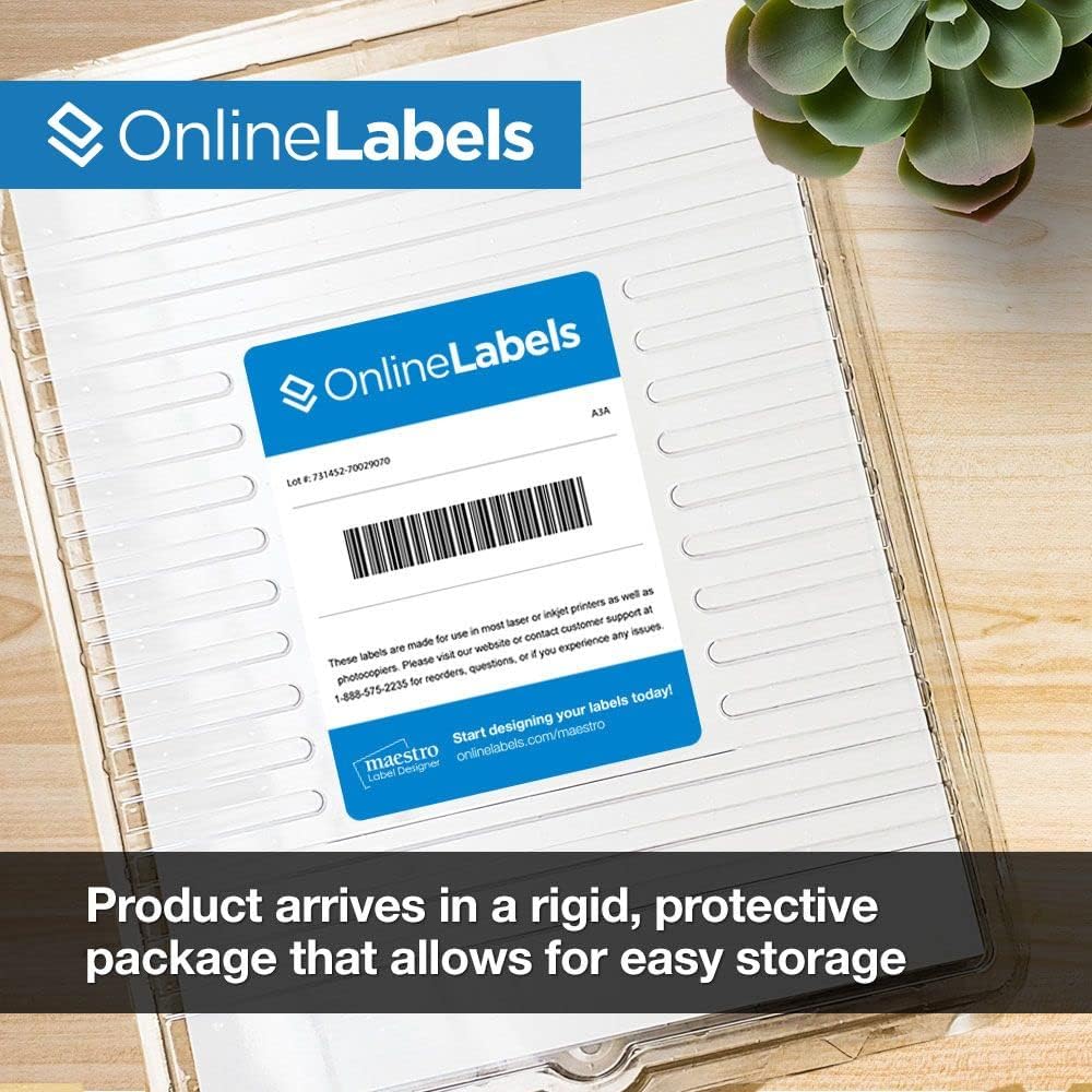 8.5 x 11 Crystal Clear Gloss Sticker Paper (Inkjet Printers Only) - 250 Sheets - Full Sheet Labels - OnlineLabels