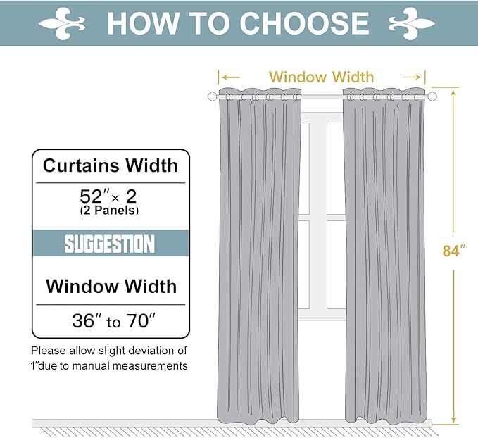ChrisDowa Grommet Room Darkening Curtains for Bedroom and Living Room - 2 Panels Set Thermal Insulated Blackout Curtains (Cappuccino, 52W x 84L)