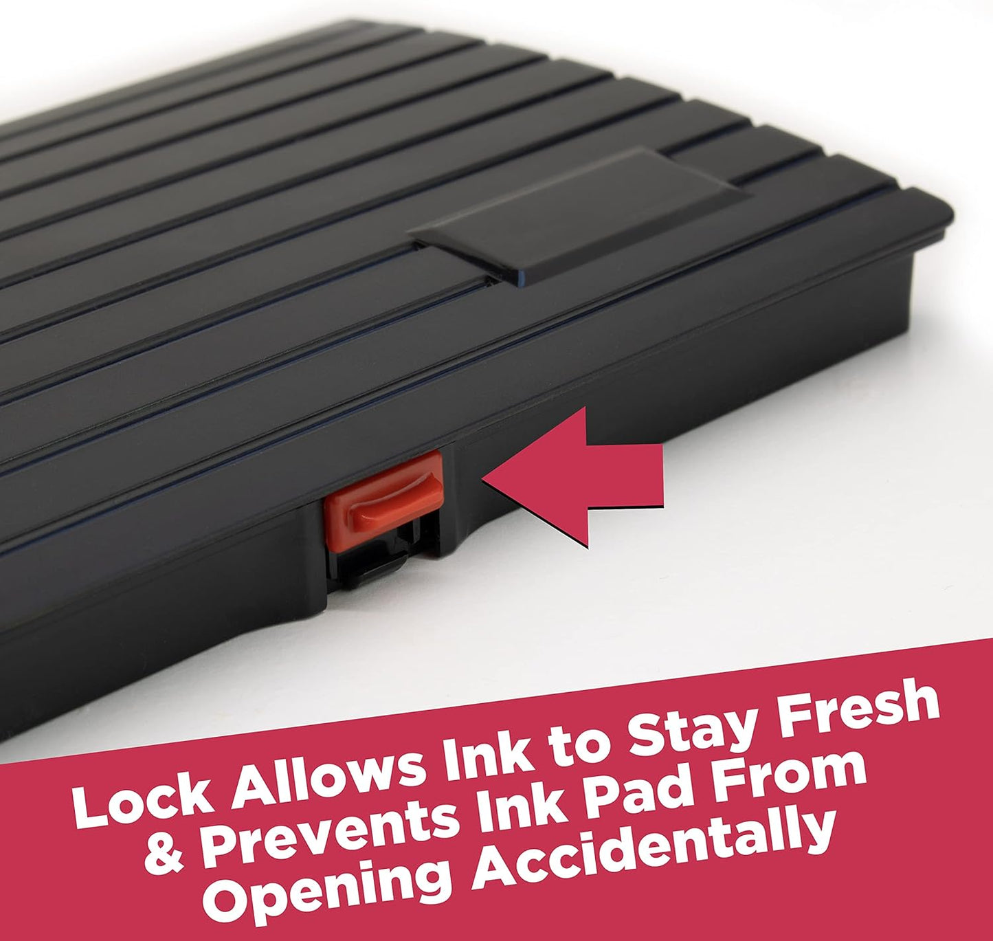 Large Premium Purple Ink Stamp Pad - 3" by 6" - Quality Felt Pad