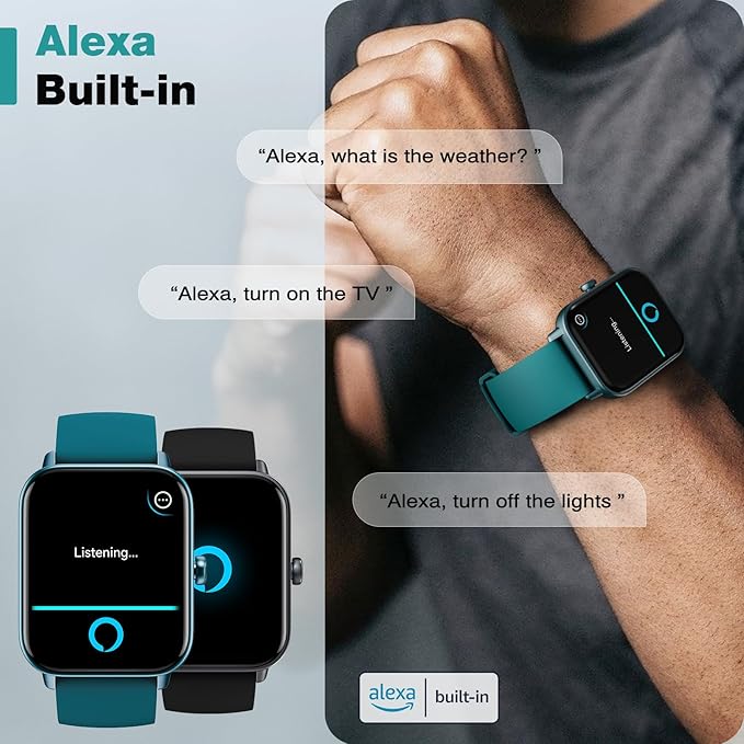 Fitpolo Smart Watch for Men Women,1.8” Touchscreen, Bluetooth Call, Alexa Built-in,24/7 Heart Rate,SpO2 Monitor,Step Counting,Sleep Tracking, IP68 Waterproof Fitness Tracker Watch for Android iPhone