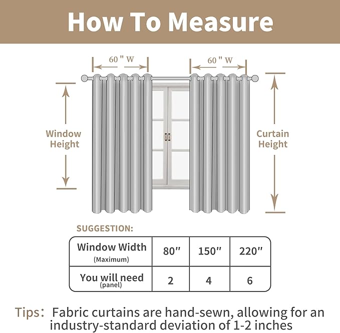 LAMIT Linen Curtains 63 inch Length for Living Room, Linen Light Filtering Boho Semi Sheer Window Textured Burlap Drapes with Bronze Grommet for Bedroom, 2 Panels Set, 60 x 63 Inch, Brown