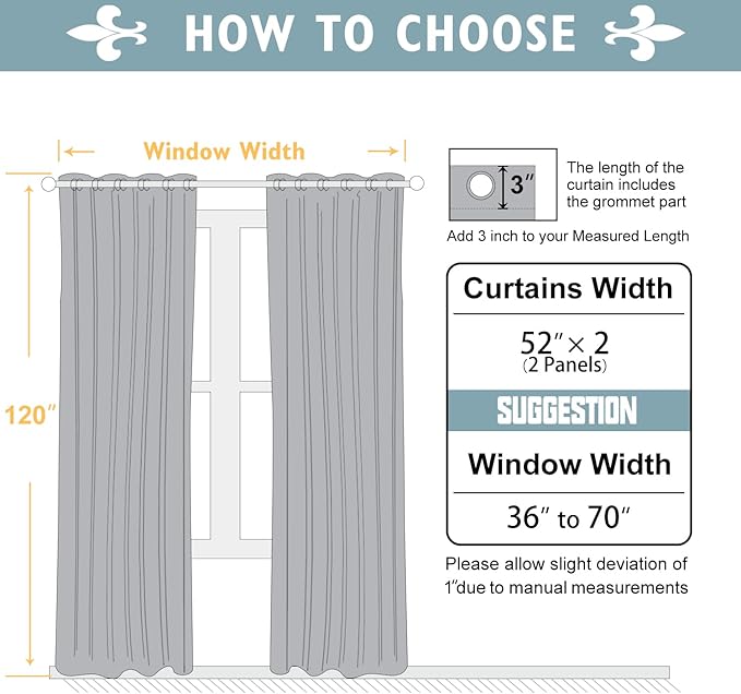 ChrisDowa Blackout Curtains 120 Inches Long 2 Panels Set for Living Room, Grommet Thermal Insulated Room Darkening Curtains for Bedroom (Forest Green, 52 x 120 Inch)