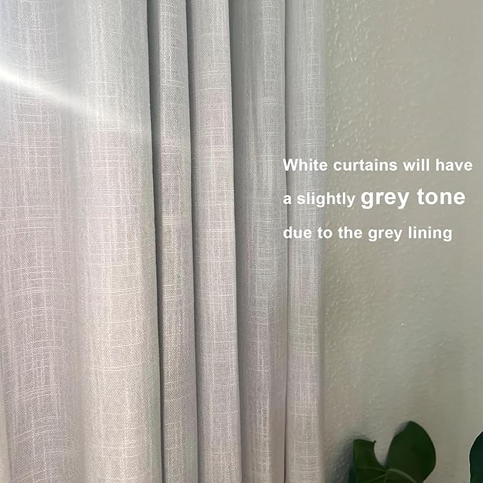 Vision Home White Pinch Pleated Full Blackout Curtains 60 inch Wide Thermal Insulated Window Panels 95 inch for Living Room Bedroom Room Darkening Pinch Pleat Drapes with Hooks Back Tab 60" Wx95 Lx1