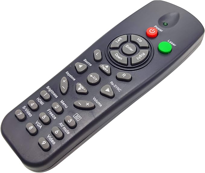 BR-5016L Projector Remote Control for Optoma DS312, DS315, DS551, DX551, DX612, DX615, EP620, EP720, EP721, EP727, EP728, EW1610, TS551, TS720, TS721, TW1610, TW631-3D, TX551, TX631-3D, TX72