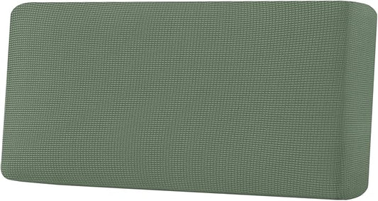 H.VERSAILTEX Super Stretch Individual Seat Cushion Covers Sofa Covers Couch Cushion Covers Slipcover Sets Thick Jacquard Textured Twill Fabric (1 Piece Sofa Cushion Cover, Loden Frost)