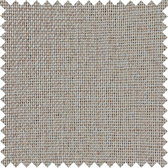 Macochico 100% Blackout Pinch Pleated Linen Curtains 84 Inch Length Thermal Blackout Curtains for Bedroom Living Room Nursery Beige Farmhouse Burlap Curtains with Tieback 52”Wx84”L 1 Panel