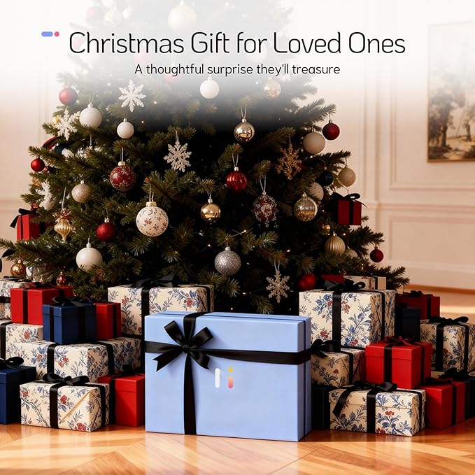 NexFoto Large Digital Picture Frame 27'' Touchscreen, WiFi Electronic Photo Frame 64GB 1920 * 1080 - Add Photos from Google Photos, Upload Videos, for Christmas/Housewarming/Mom/Birthday, Walnut
