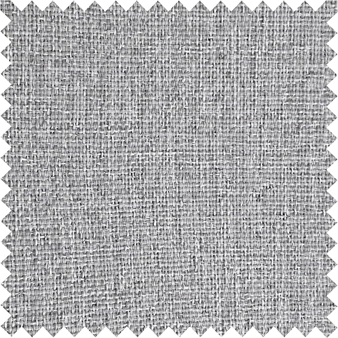 Macochico 52”Wx96”L 100% Blackout Curtains for Bedroom Living Room Nursery Browish Grey Pinch Pleated Linen Curtains Farmhouse Burlap Drapes Thermal Window Panels with Hooks and Tieback 1 Panel