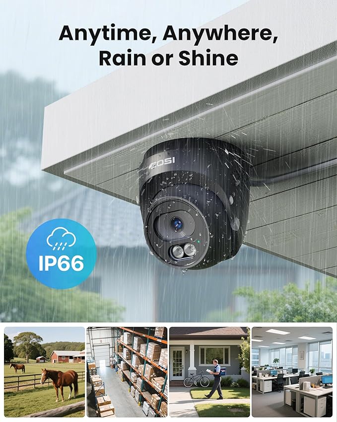 ZOSI C220 16CH 4K PoE Home Security Camera System, 16 Channel 4K 8MP NVR with 4TB HDD for 24/7 Record, 8 x 4MP(1440p) QHD 2.5K Dome IP Cameras Outdoor Indoor, Smart AI Human Detection, Two-Way Audio