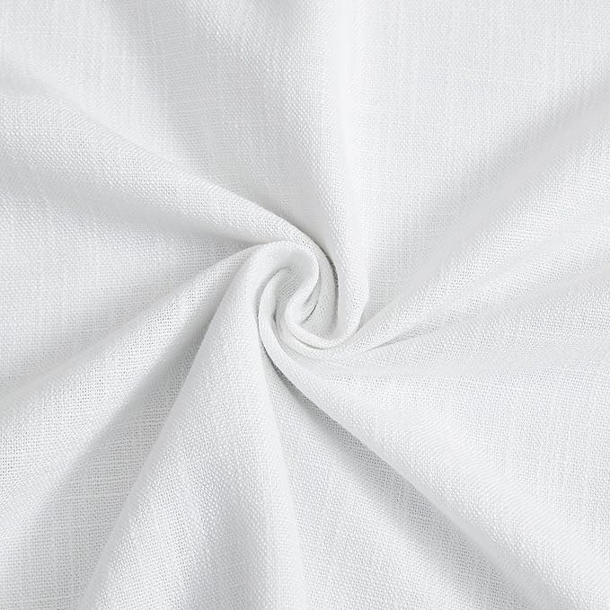 Vision Home White Pinch Pleated Full Blackout Curtains 60 inch Wide Thermal Insulated Window Curtains for Living Room Bedroom Room Darkening Pinch Pleat Drapes with Hooks Back Tab 1 Panel 60" Wx63 L