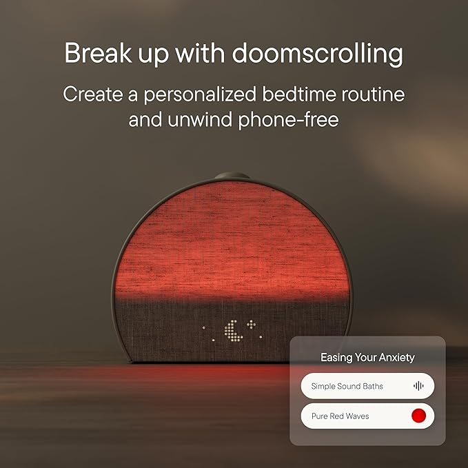 Hatch Restore 3 Sunrise Alarm Clock, Sound Machine, Smart Light (Cocoa) - White Noise, Screen-Free Sleep Routine