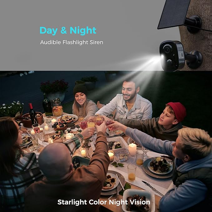 Vicohome 2G6B Best 2K Solar Security Camera Wireless Outdoor System, No NVR Needed, Battery Powered, Easy to Setup, Motion Detection,Two Way Audio,Color Night Vision, SD Slot, 180 Days Exchange Policy