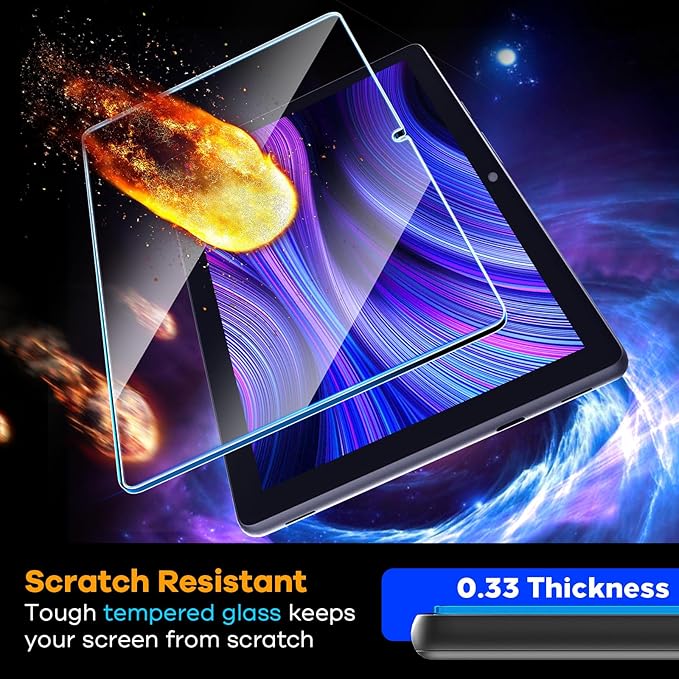 AACL 2-Pack Tempered Glass for All-New W10Y Fire HD 10 Screen Protector 10.1Inch (2023/2021,13th/11th Gen), 9H Glass for W10Y Fire HD 10 Tablet Screen Protector [Easy Installation][Anti-Scratch]