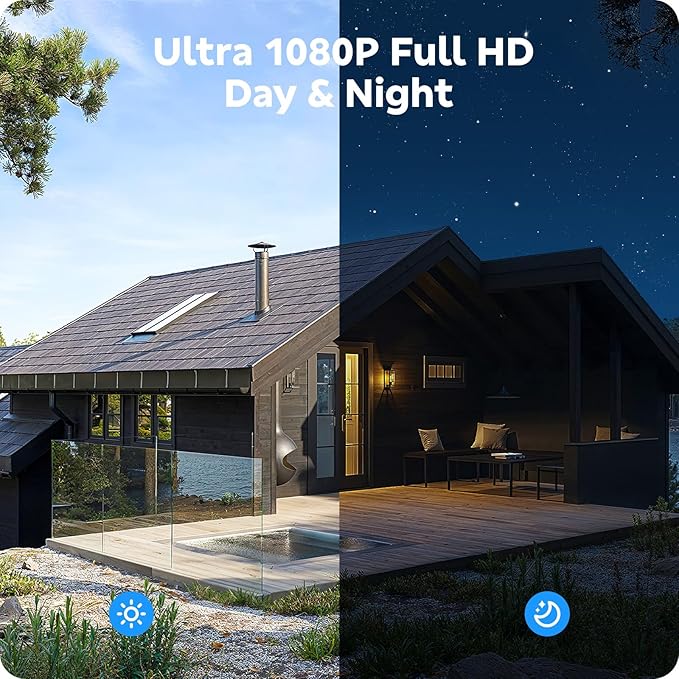 Wireless Security Camera System, CAMCAMP 24/7 Recording Security Cameras Wireless Outdoor 16CH NVR PTZ 2.4G& 5G WiFi 4K Smarting Night Vision Auto Human Tracking CCTV Surveillance Kit(8)