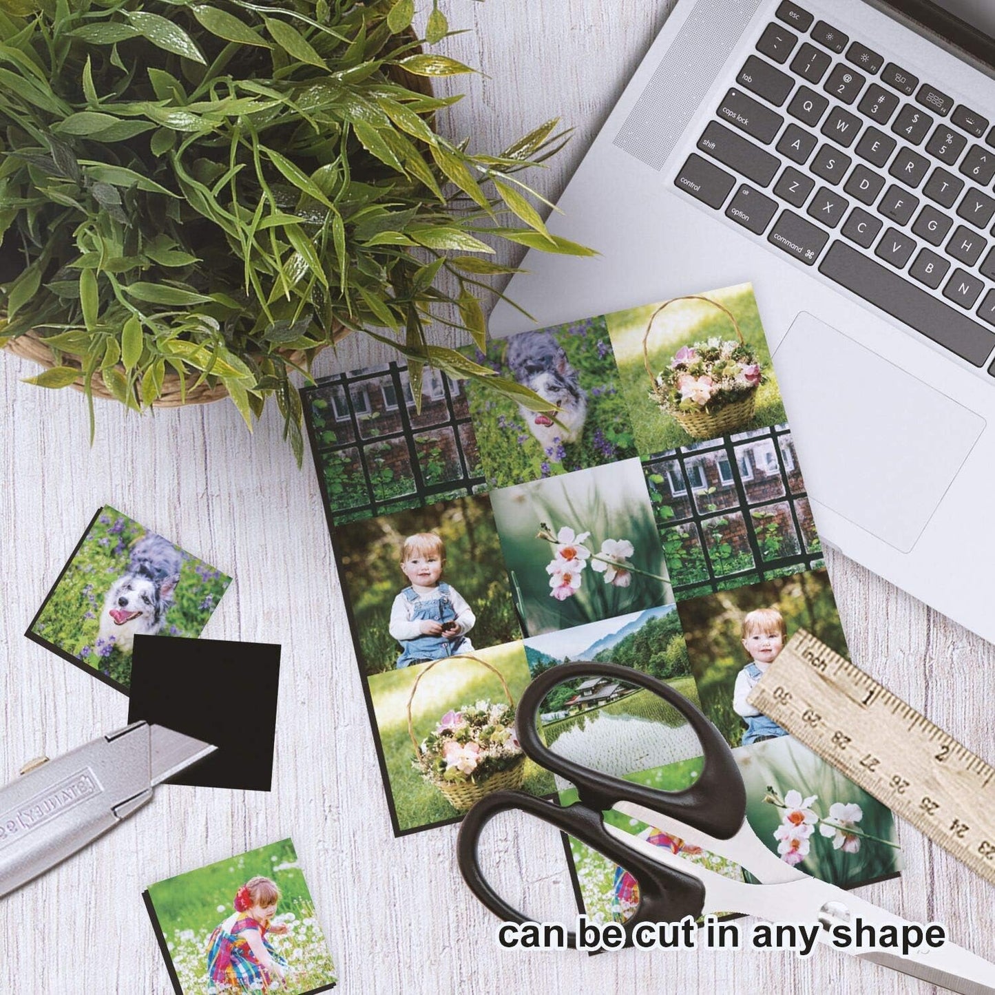 Stone City Printable Magnetic Sheets Make Refrigerator Photo Magnet Glossy Print Paper 12mil Thickness for Inkjet Printers 8.5x 11 Inches 5 Sheets