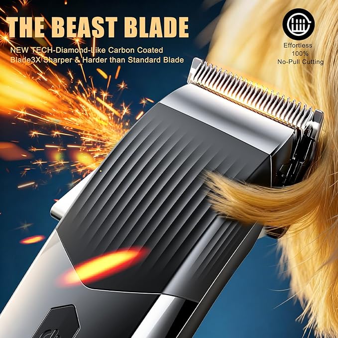 Professional Hair Clipper Set,4 in 1 Hair Clippers for Men, Hair Clippers, Beard Trimmer& Rechargeable Shaver Set, Barber Hair Cutting Kit for Men ，for Gifts (Black)