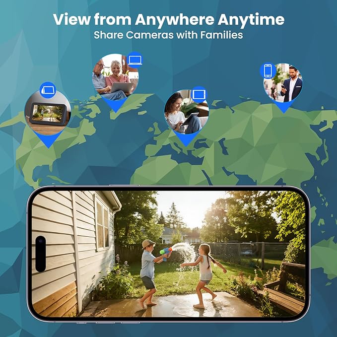 xmartO 2-Pack 100% Wire-Free 4MP HD Solar Security Camera Wireless for Home Surveillance (All-Weather Solar Charge, AI Motion Detection, Spot Light and Siren, SD, NVR & Cloud Storage)