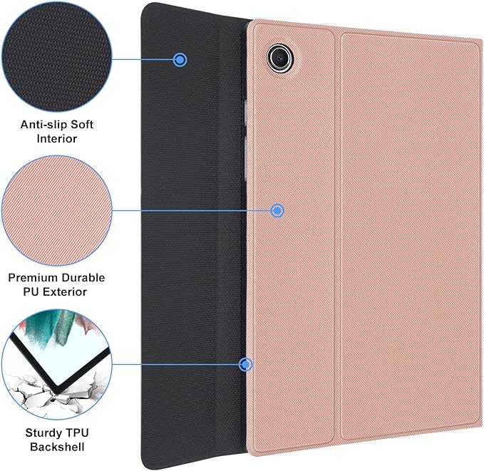 Keyboard case for Samsung Galaxy Tab A11 Plus / A9 Plus 11 inch, Bluetooth Backlit A9+ Keyboard Case with S Pen Holder for A11+ 11", Sky Blue