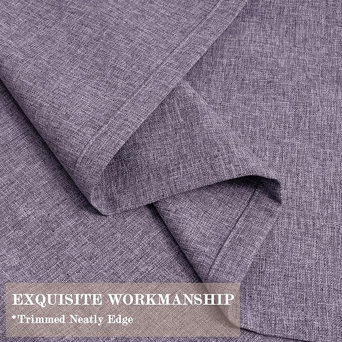 150 Inches Extra Wide Room Divider Draperies, Pinch Pleat Drapes, Absolutely Blackout Sliding Door Drapery, Total Privacy Ceiling Track Curtains, 150" W by 102" L, Violet (1 Panel)