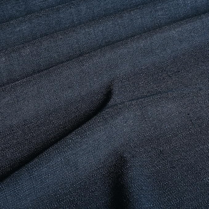 Vision Home Navy Blue Pinch Pleated Full Blackout Curtains Linen Blended Room Darkening Curtain Panels 84 inch for Living Room Bedroom Thermal Insulated Pinch Pleat Drapes with Hooks 40" Wx84 Lx2