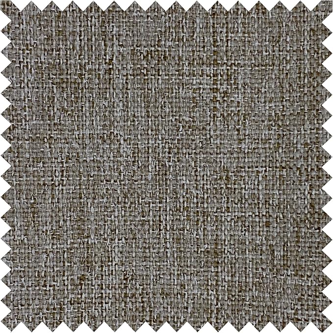 Macochico 120”Wx102”L 100% Blackout Linen Curtains Pinch Pleated Thermal Panels for Sliding Door Bedroom Living Room Farmhouse Shabby Chic Light Brown Burlap Curtains with Tieback 1 Panel