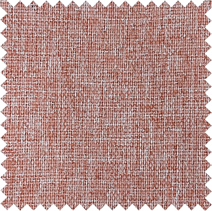 Macochico Pinch Pleated Blackout Curtains 102 Inches Long 100% Light Blocking Orange Linen Drapes for Bedroom Living Room Farmhouse Shabby Chic Burlap Curtains with Tieback 72”Wx102”L 1 Panel