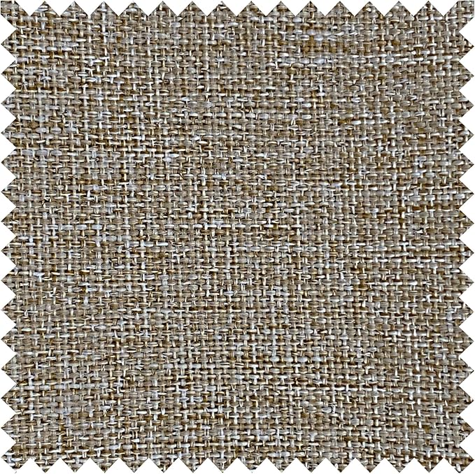 Macochico Extra Wide Full Blackout Linen Curtains for Sliding Door Taupe Pinch Pleated Linen Curtains 96 Inches Long for Bedroom Living Room Farmhouse with Tieback 120”Wx96”L 1 Panel
