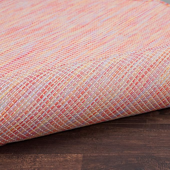 Nourison Home Positano Indoor/Outdoor Rainbow 9' x 12' Area Rug, Easy Cleaning, Non Shedding, Bed Room, Living Room, Dining Room, Backyard, Deck, Patio (9x12)
