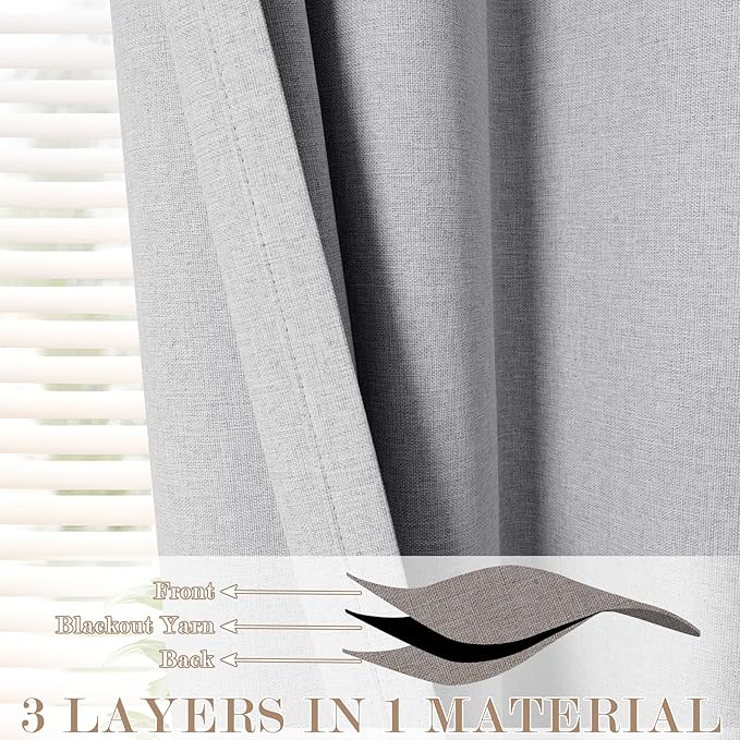 150 Inches Extra Wide Room Divider Draperies, Pinch Pleat Drapes, Absolutely Blackout Sliding Door Drapery, Total Privacy Ceiling Track Curtains, 150" W by 84" L, Silver Grey (1 Panel)