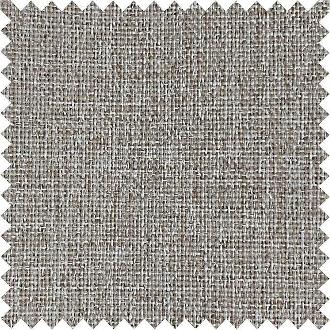 Macochico Pinch Pleated Blackout Curtains 102 Inches Long 100% Blackout Natural Linen Drapes for Bedroom Living Room Windows Farmhouse Burlap Curtains with Tieback 52”Wx102”L Light Khaki 1 Panel