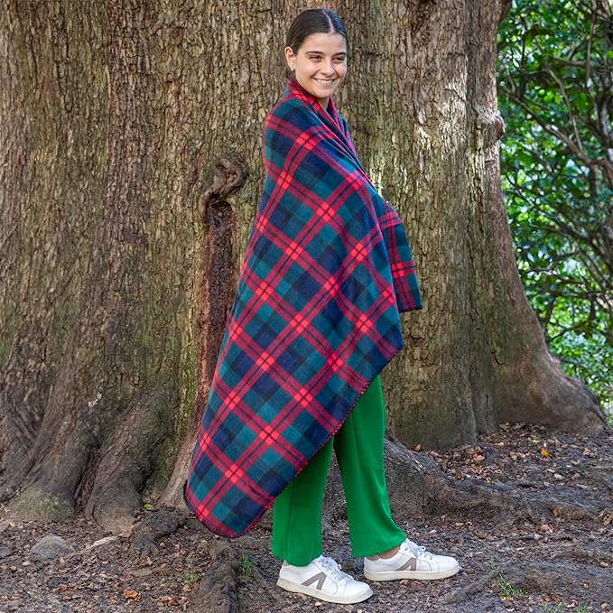 50x60 Throw Blankets, Plaid Fleece Throw Blankets for Bedroom, Couch, Livingroom, Chair, Pets, Outdoors