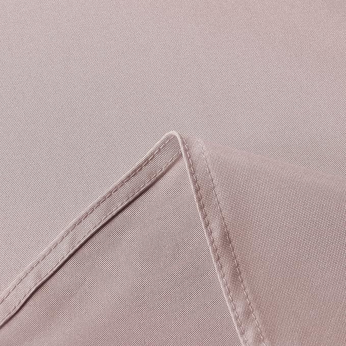 sancua Rectangle Tablecloth - 54 x 78 Inch - Stain and Wrinkle Resistant Washable Polyester Table Cloth, Decorative Fabric Table Cover for Dining Tables, Buffet Parties and Camping, Blush