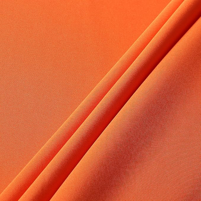 sancua Rectangle Tablecloth - 60 x 120 Inch - Stain and Wrinkle Resistant Washable Polyester Table Cloth, Decorative Fabric Table Cover for Dining Tables, Buffet Parties and Camping, Orange