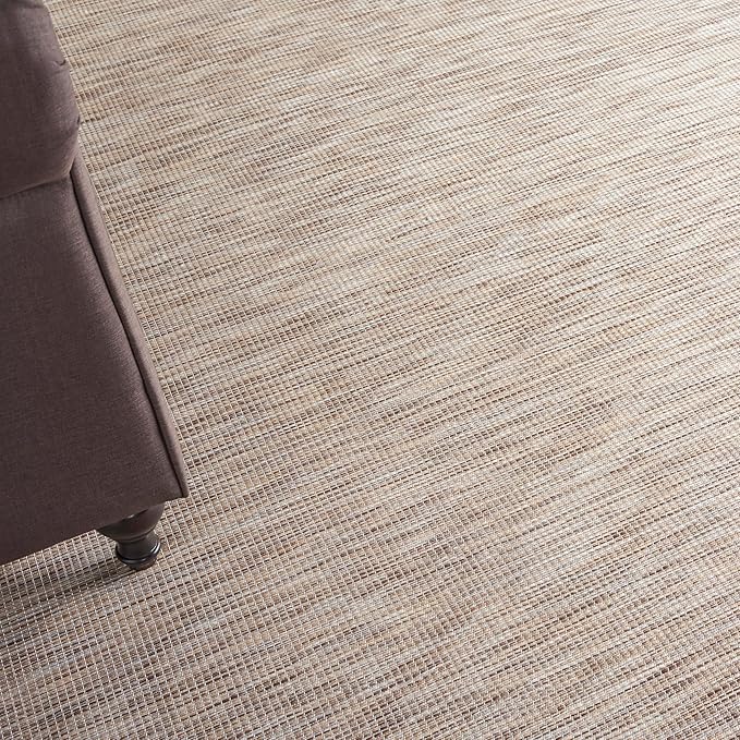 Nourison Home Positano 10' x 14' Beige Fabric Modern Area Rug (10' x 14')