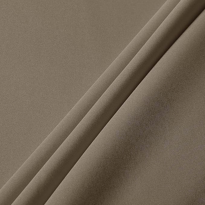 sancua Rectangle Tablecloth - 60 x 84 Inch - Stain and Wrinkle Resistant Washable Polyester Table Cloth, Decorative Fabric Table Cover for Dining Tables, Buffet Parties and Camping, Taupe